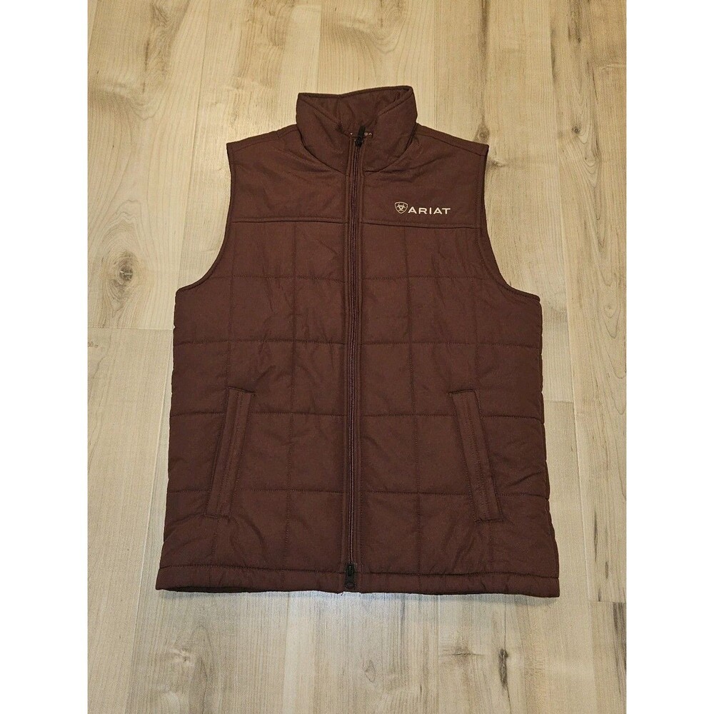 Ariat Vest Mens Small Puffer Crius Concealed Carry Workwear Insulated Zip Up Red